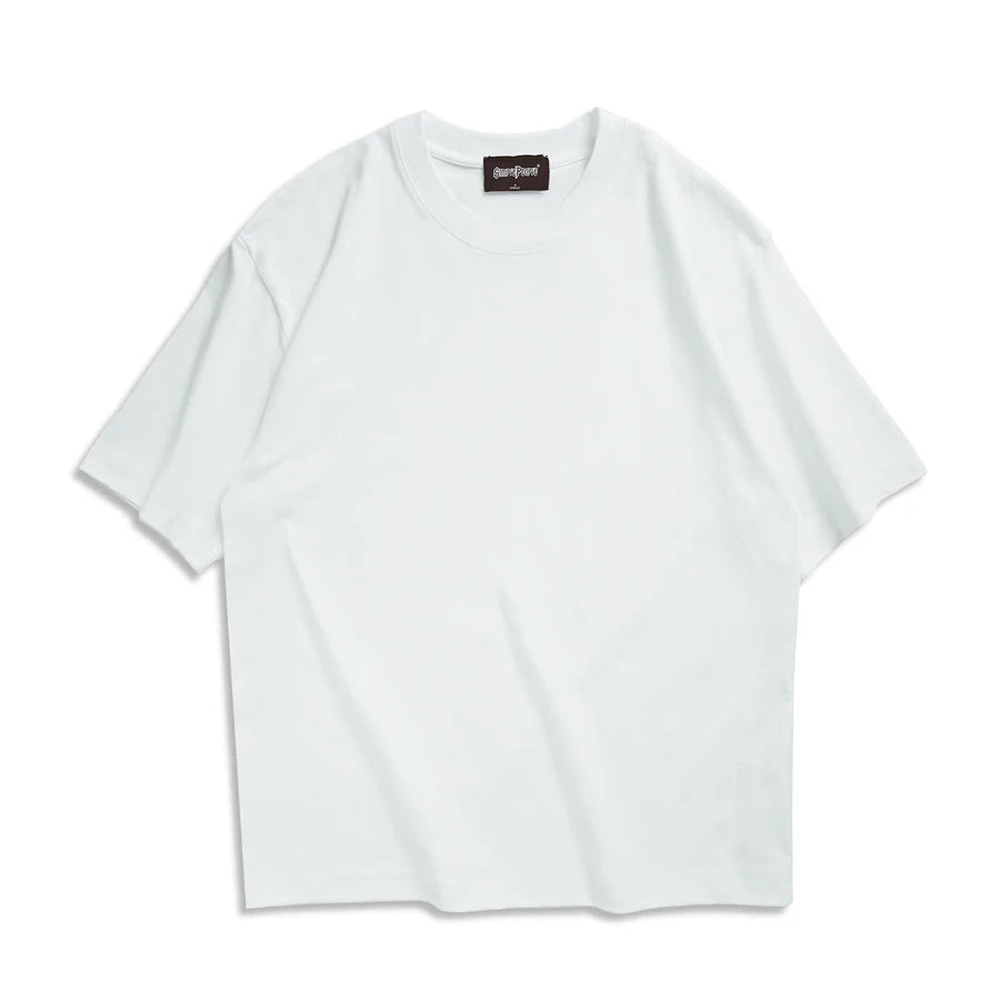 Oversized basic t-shirt in soft cotton with relaxed fit