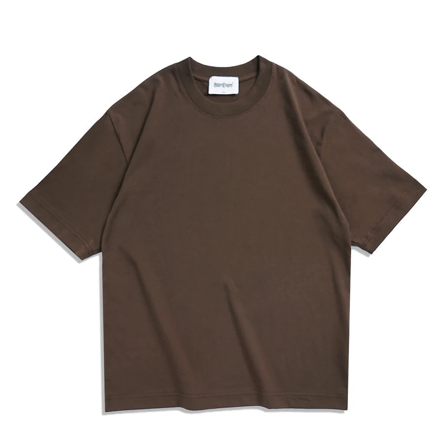 Dark grey oversized basic t-shirt in soft cotton with relaxed fit