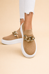Alice | Women's Breathable Knit Platform Slip-On Sneakers with Cushioned Sole