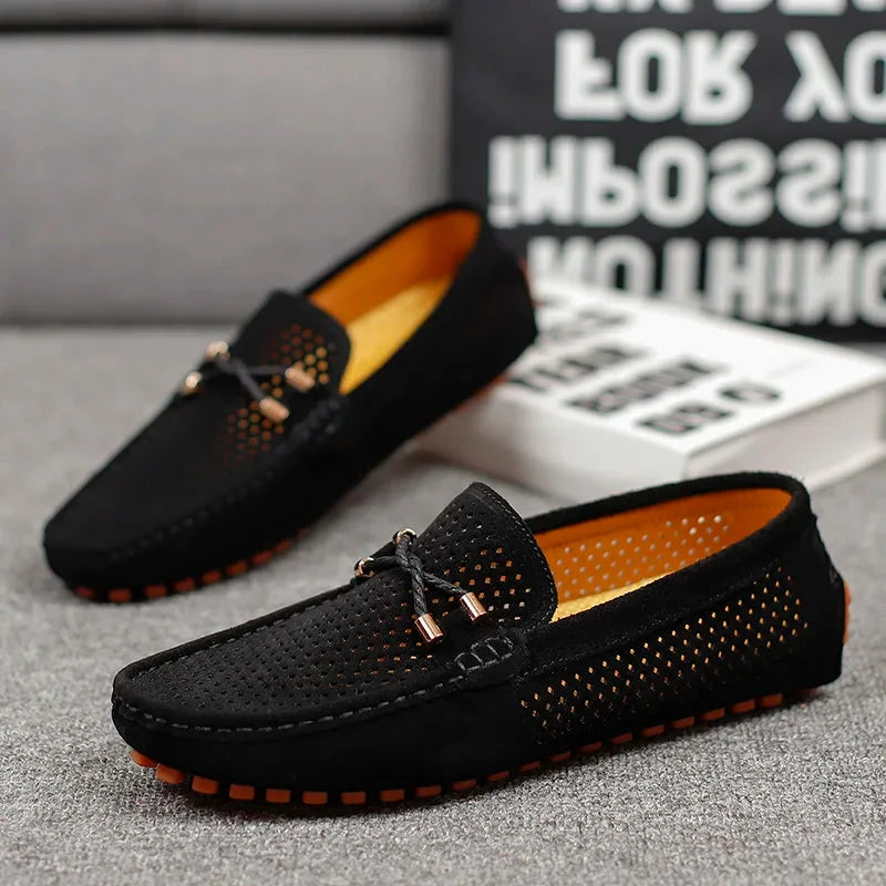 Men's perforated slip-on loafer