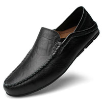 Lewis | Men's Moccasin-Style Slip-On Loafers for Work with Flexible Sole