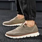 Men's knit wingtip sneakers