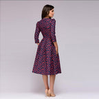 Women's fit and flare midi dress
